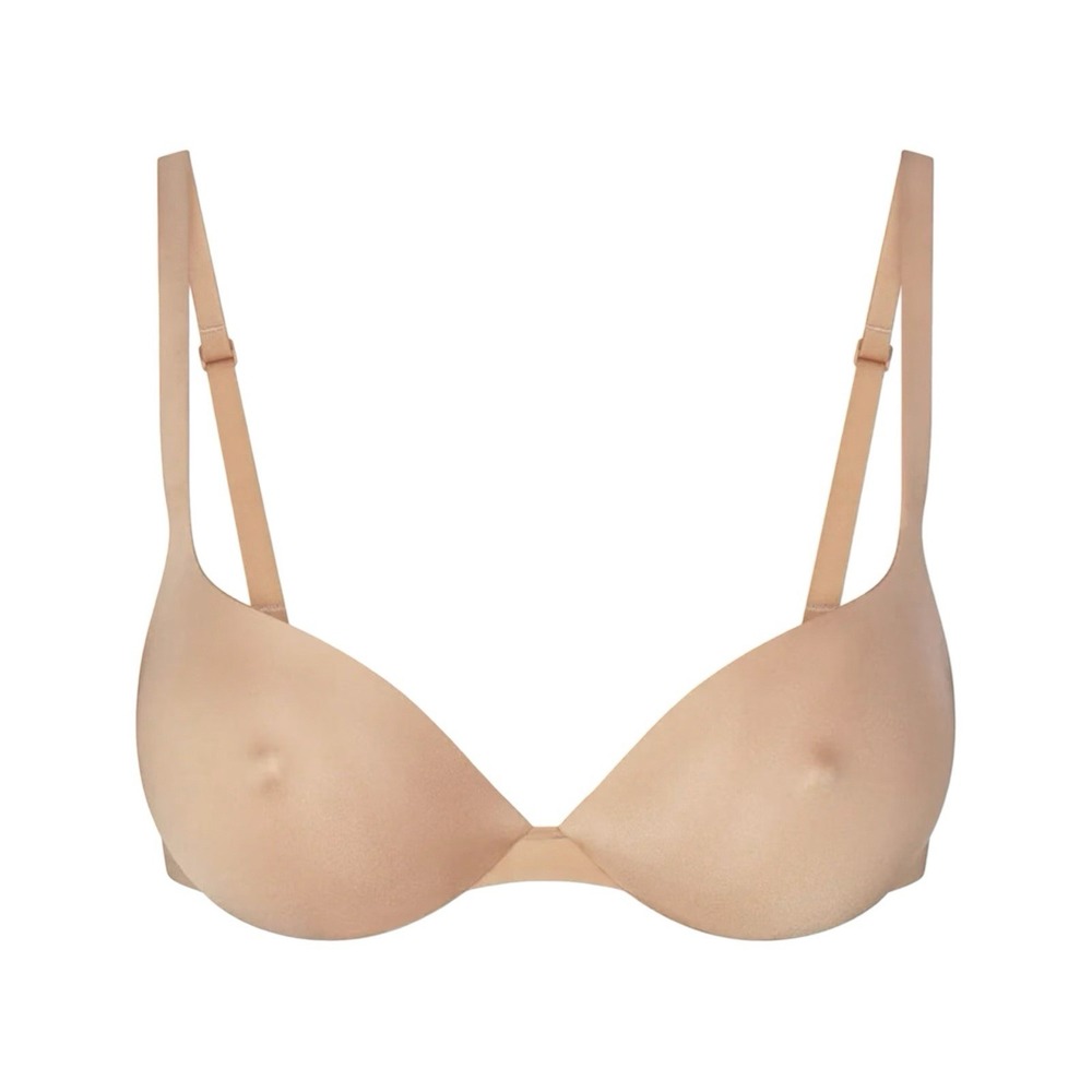 Skims Ultimate Nipple Wireless Push Up Bra - Clay - NWT - 38D